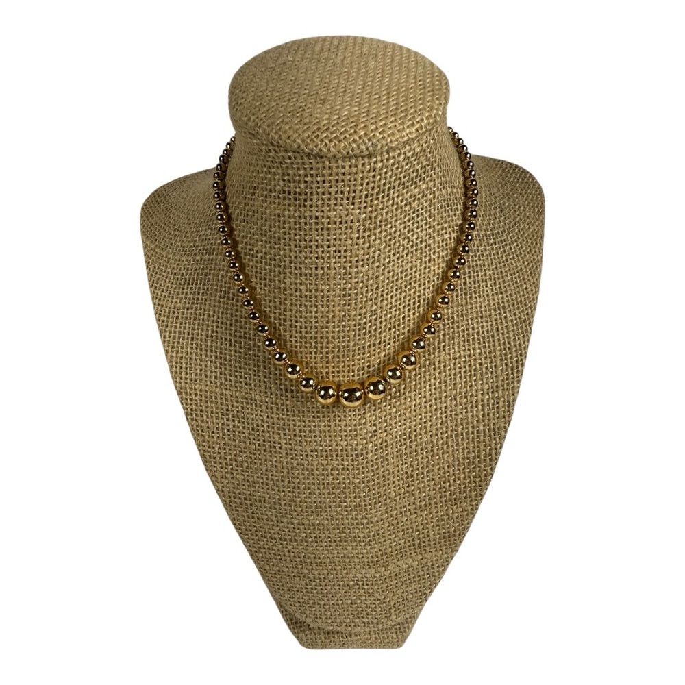 Vintage Gold Tone‎ Beaded Necklace